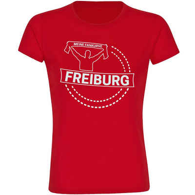 multifanshop T-Shirt Damen Freiburg - Meine Fankurve - Frauen
