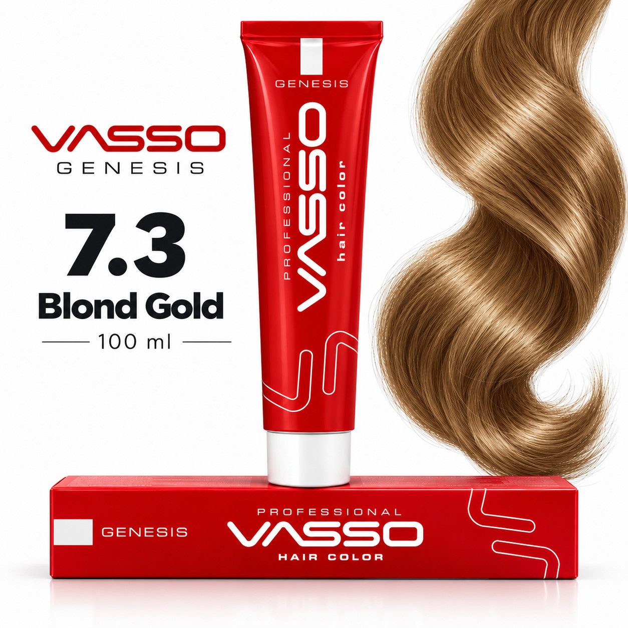 VASSO Haarfarbe VASSO Genesis professionelle Haarfarbe mit Keratin 100 ml 70 Farben