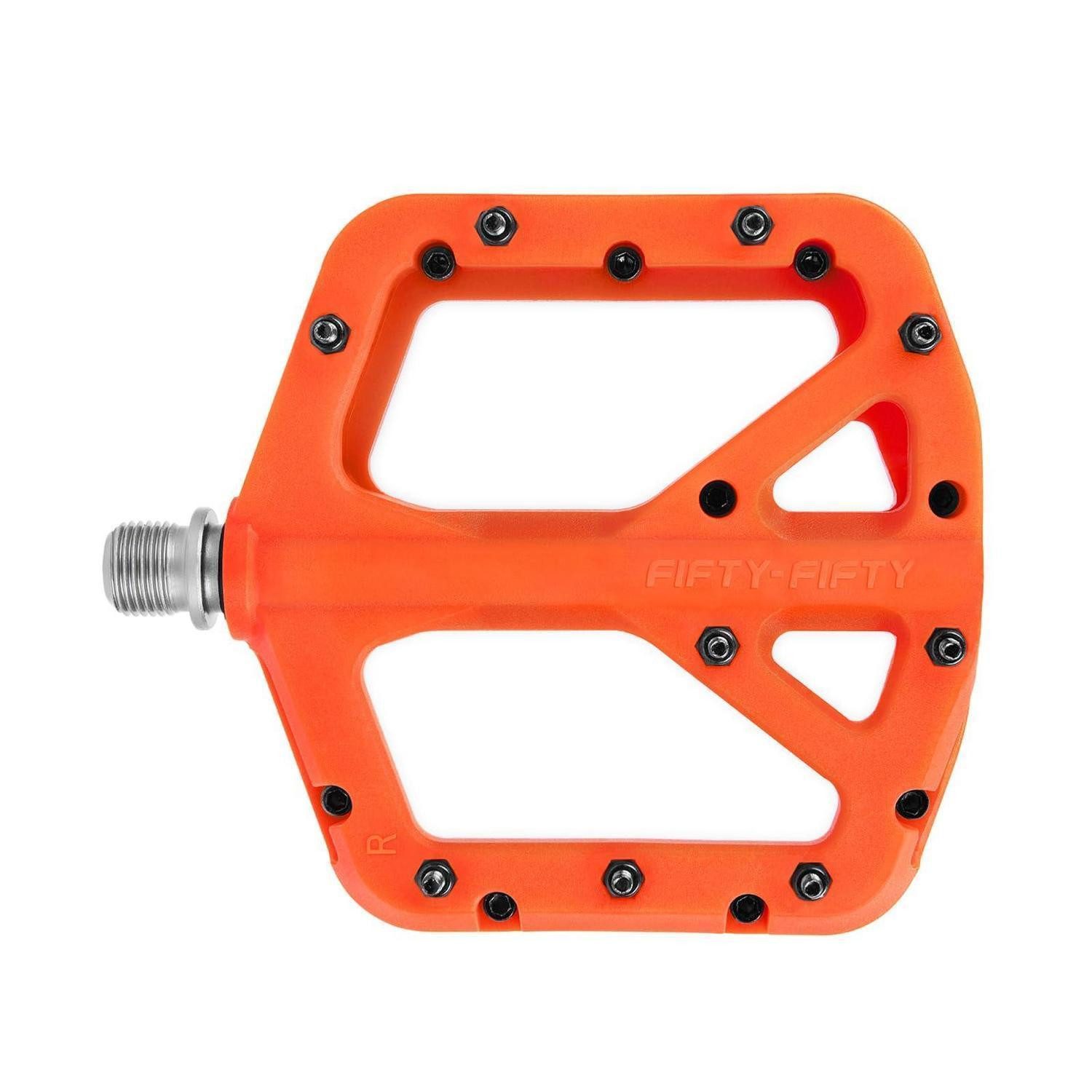 LuxusKollektion Plattformpedale Fahrradpedale Nylon Composite Orange