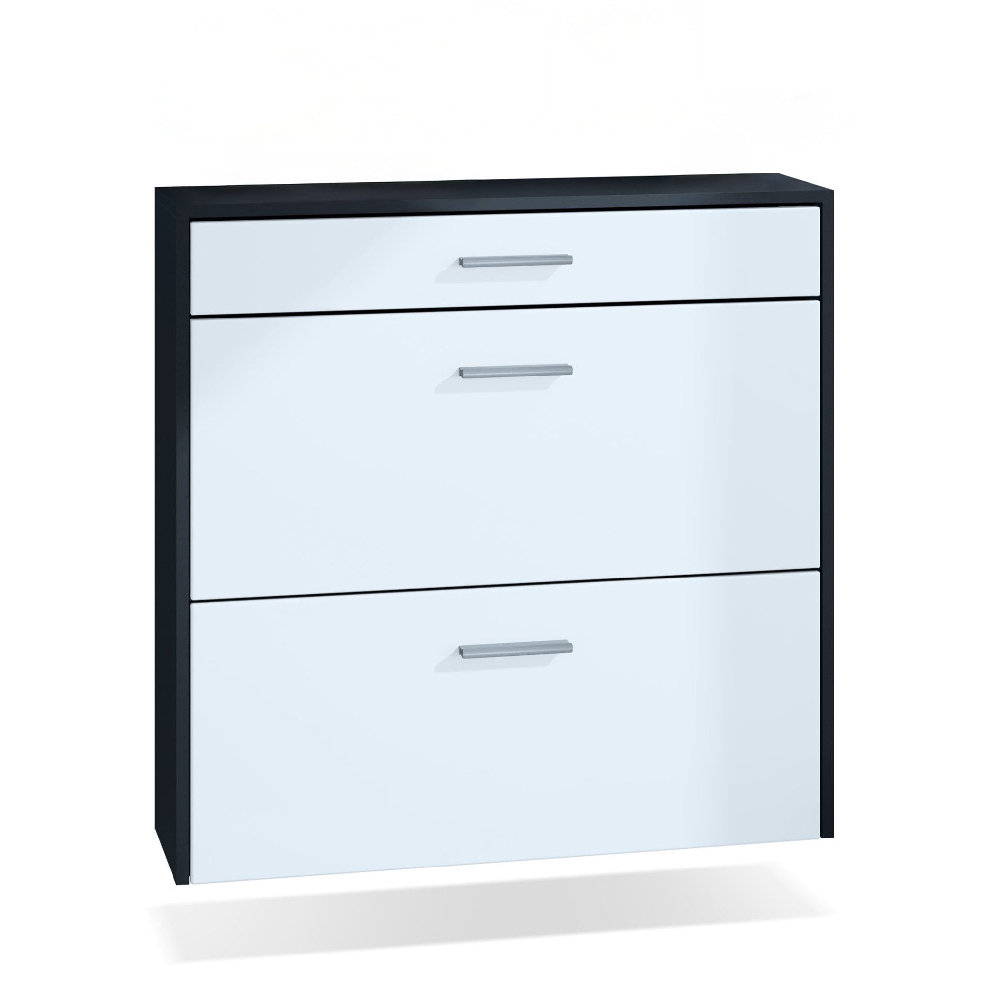 InnoFurn Schuhschrank Roma Air Schuhkipper (schmaler Flurschrank) Platzsparender Schuhkipper Flurschrank für Diele Flur Garderobe
