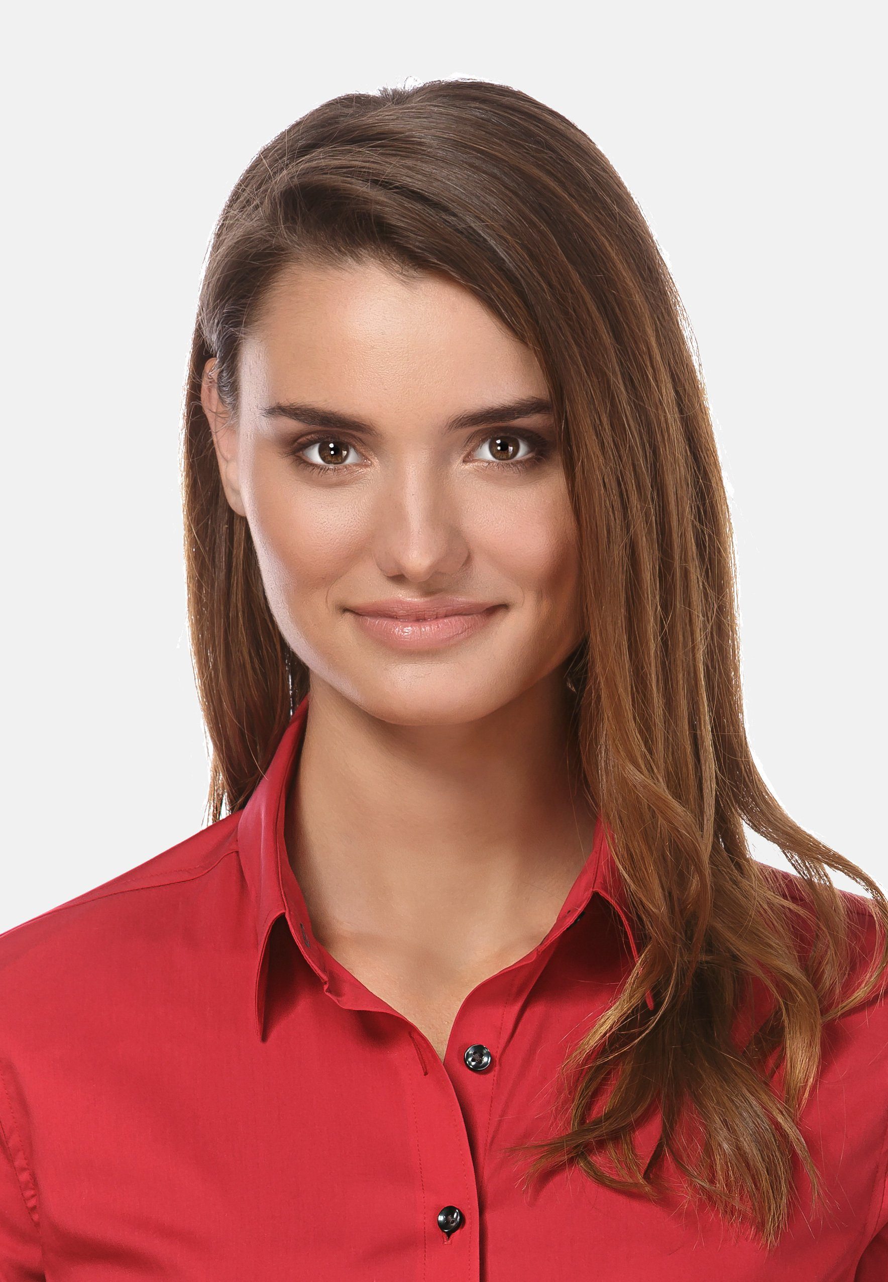 Vincenzo Boretti Klassische Bluse tailliert stretch