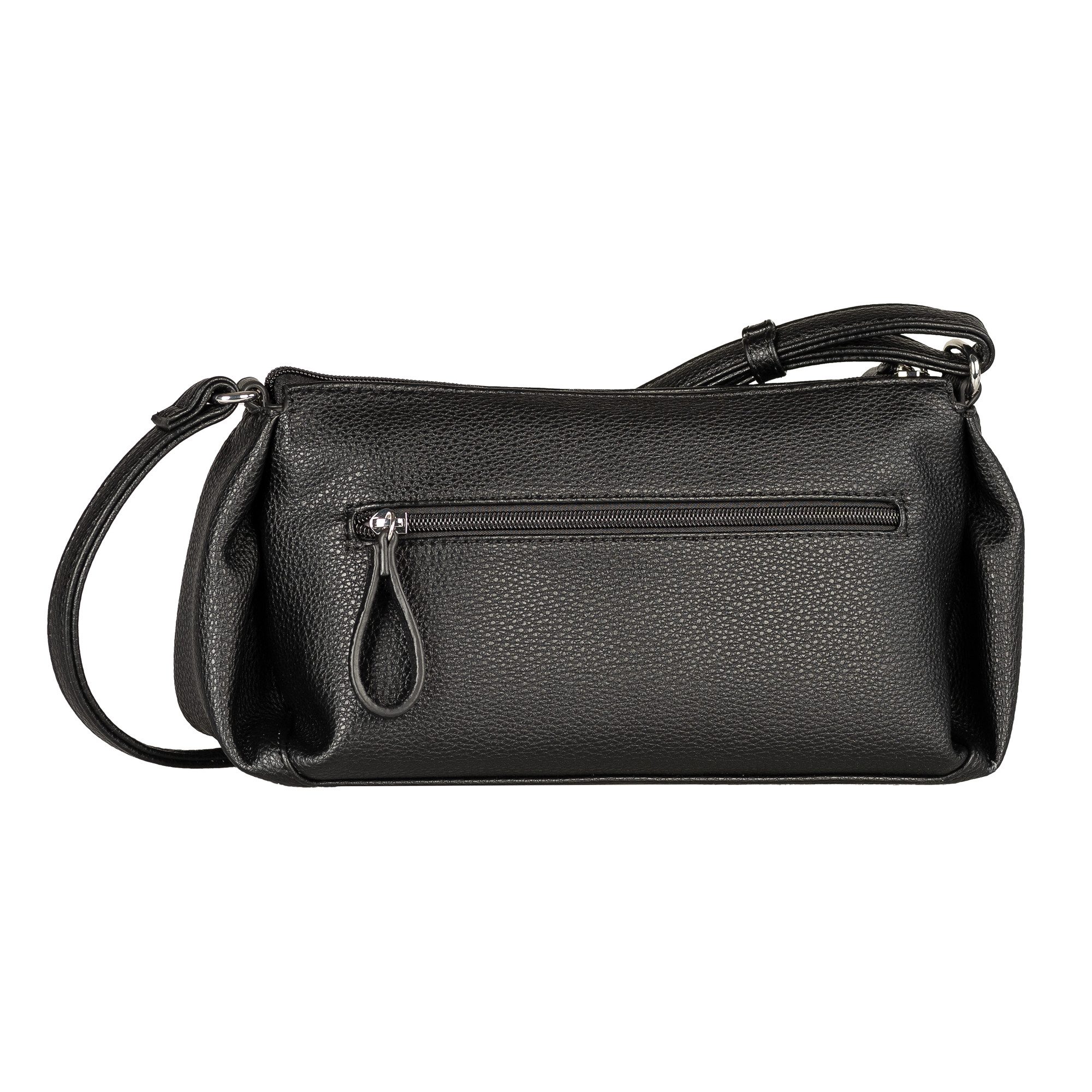 TOM TAILOR Umhängetasche Cassia, leicht genarbtes Lederimitat mit ausgefeiltem Schnitt für viel Volumen