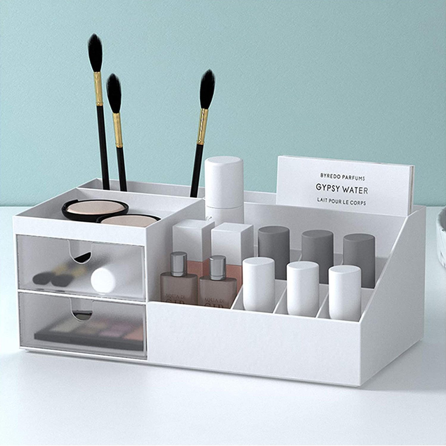 TUWENA Make-Up Organizer Multifunktions Organizer, Nagellack-Schreibtisch für Waschtisch