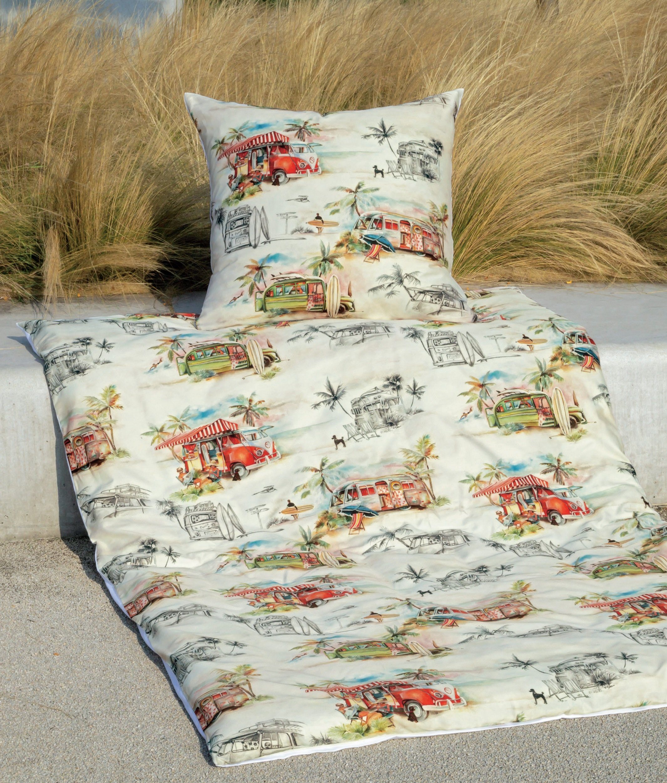 Janine Bettwäsche Mako-Baumwolle, Mako-Satin, 2 teilig, günstig online kaufen