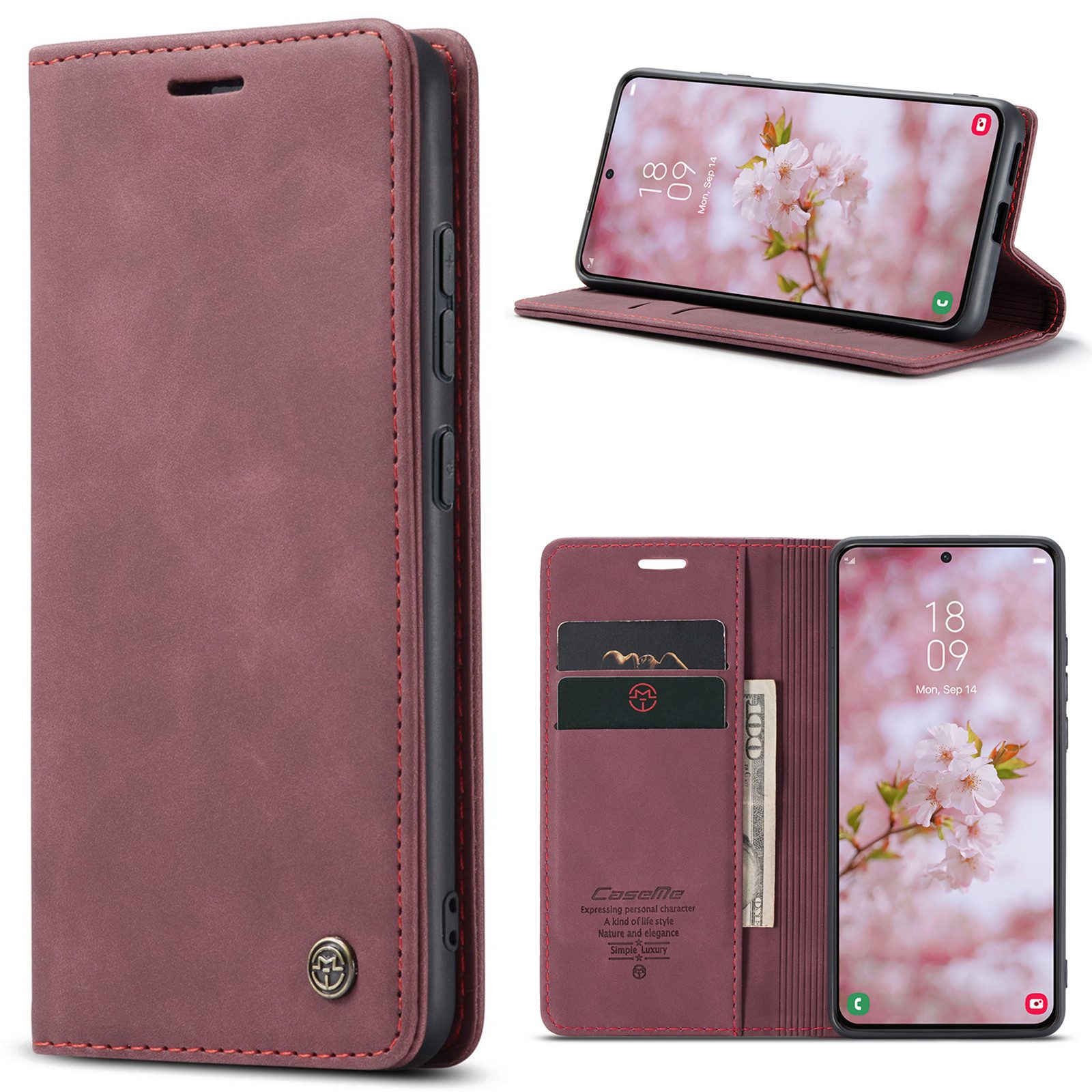 CaseMe Handyhülle Caseme Handyhülle für Xiaomi Xiaomi 17 Pro Max-Karmesinrot