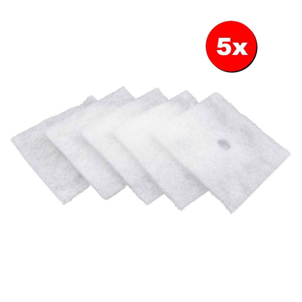 Trade-Shop Filtermatte 5x Luftfilter passend für Maico ER-APB100 H, ER-APB100 VZ, für Maico ER 100, ER 100 GVZ, ER 100 H, ER 100 VZ, ER 100 VZC, ER 60, (5-St), Loch-Durchmesser: 22mm / synthetische Fasern / Filterklasse: G2