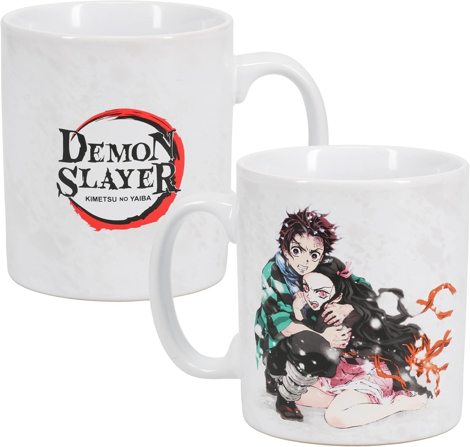 Paladone Tasse Demon Slayer Riesiger Keramik-Kaffeebecher, 300 ml, Offiziell lizenziertes Demon Slayer Anime-Merch