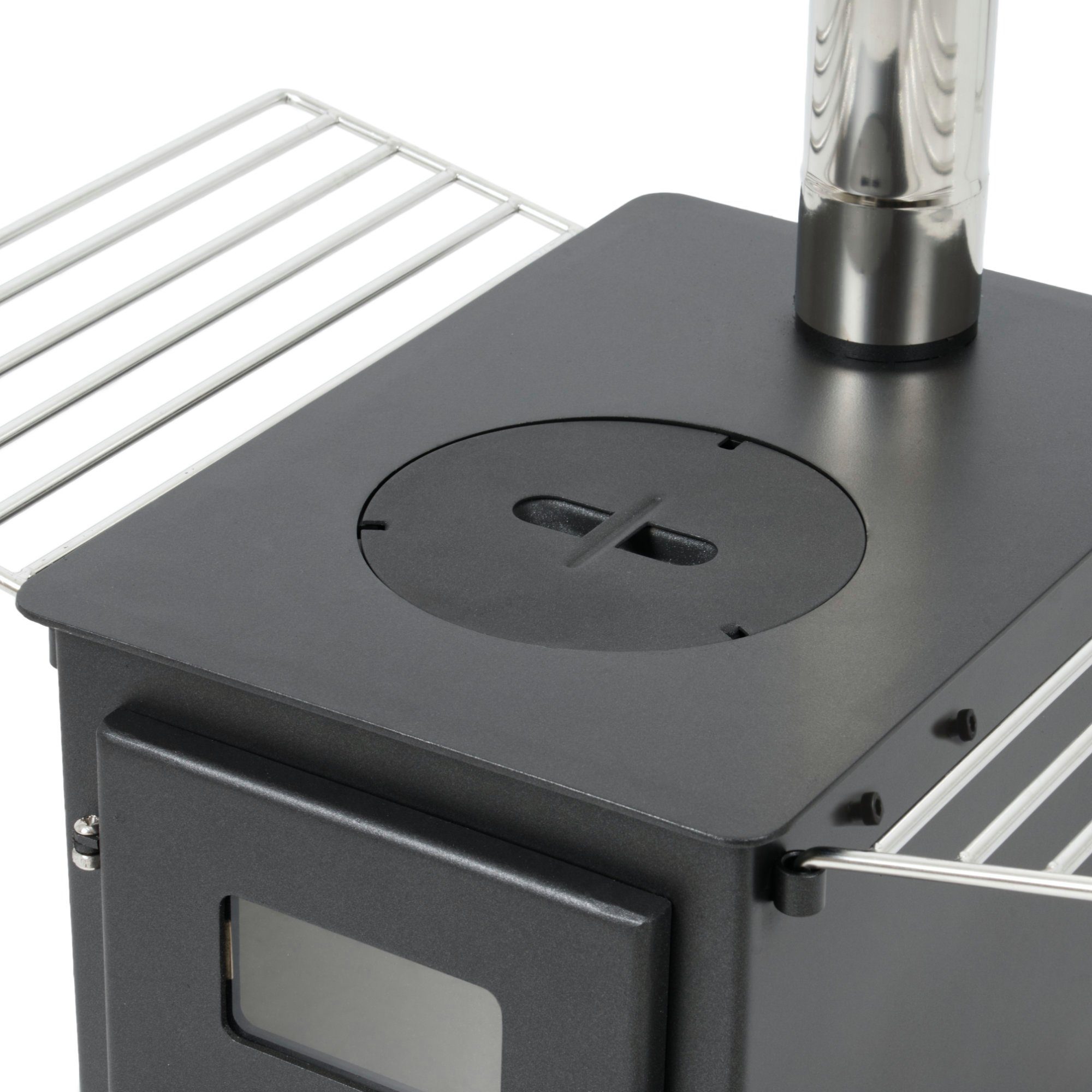 CampFeuer Fire Pit Tent Stove, 54 x 40 x 259.5 cm, Tent Heater Camping, Tent Stove Outdoor