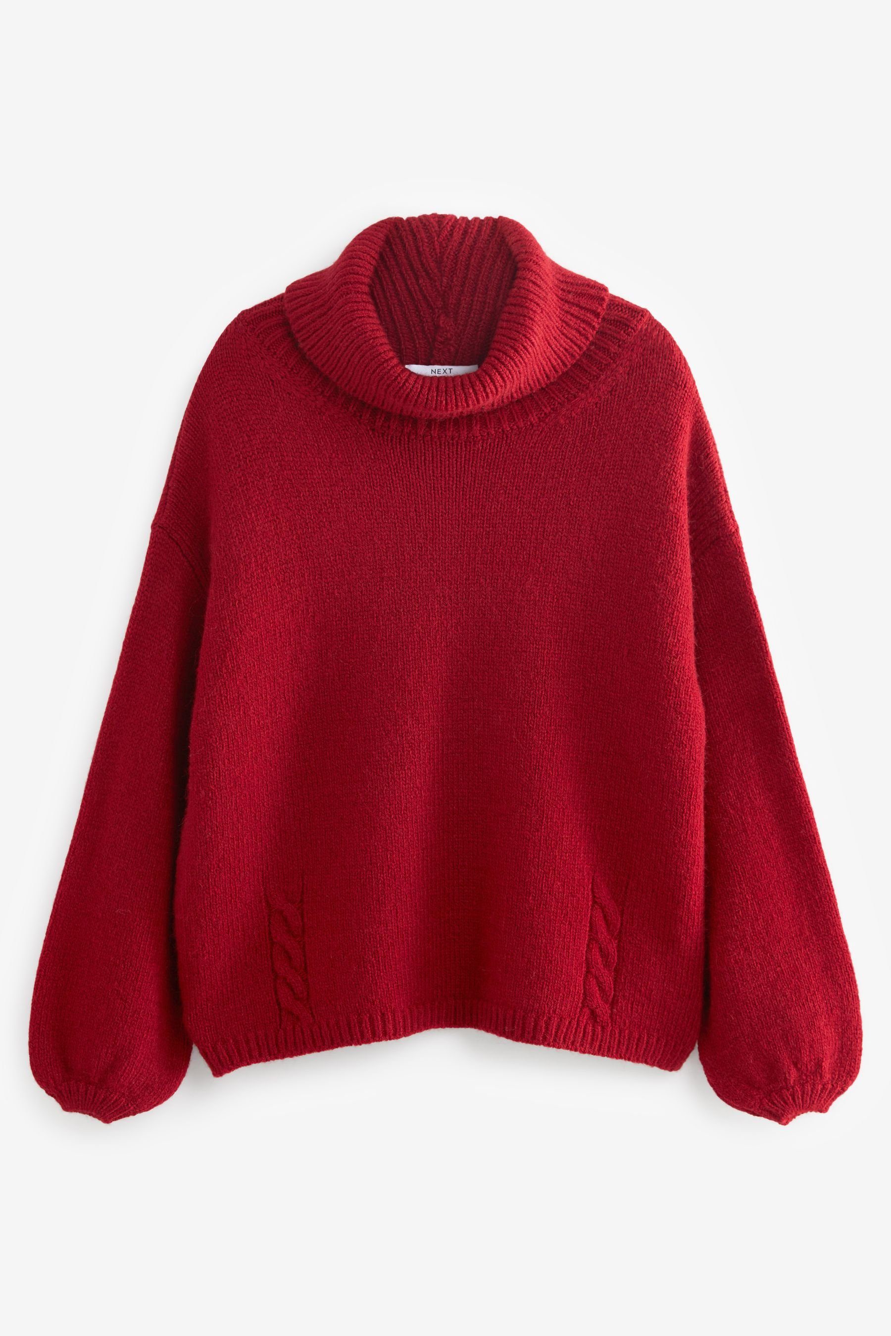 Pullover Mit Wasserfallkragen