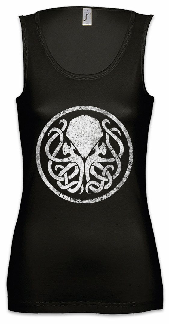 Tanktop Circle Logo Cthulhu Ärmelloses Damen T-Shirt Lovecraft Arkham Horror