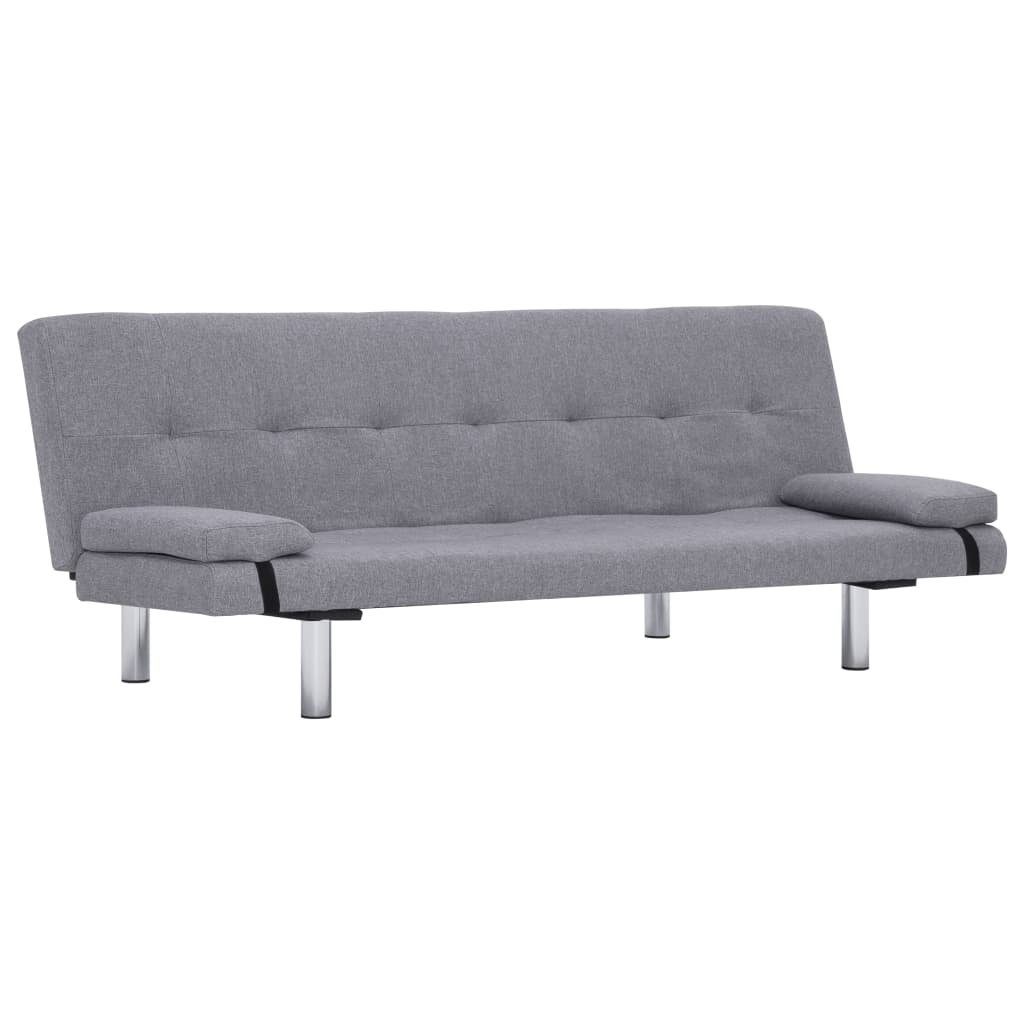 L/B/H: Sofa möbelando cm, Friedenfels, in Stoff 168x77x66 aus Hellgrau