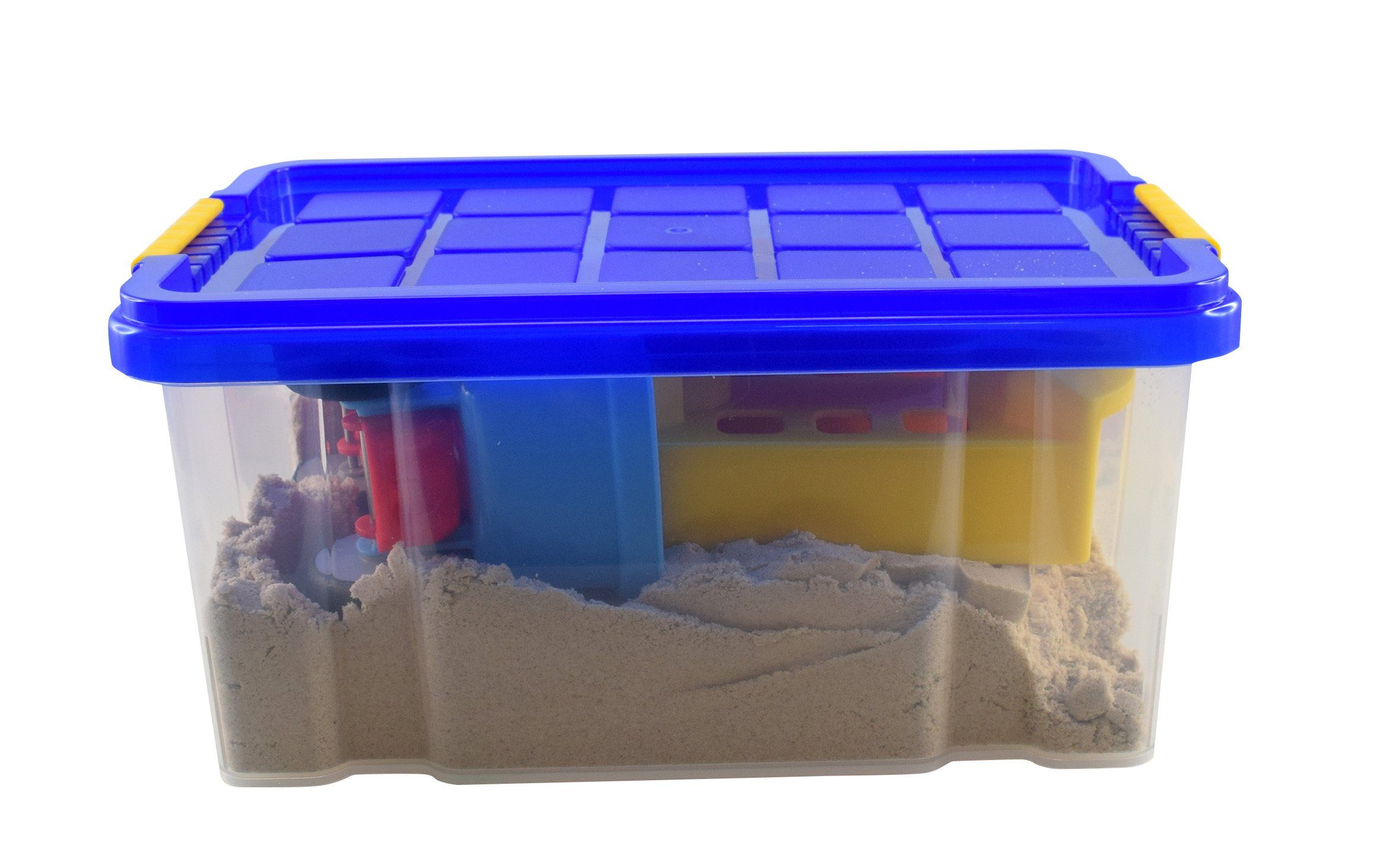GOWI Sandform-Set Spielsand Set, (Baumeister, 6-tlg), in praktischer Transportbox