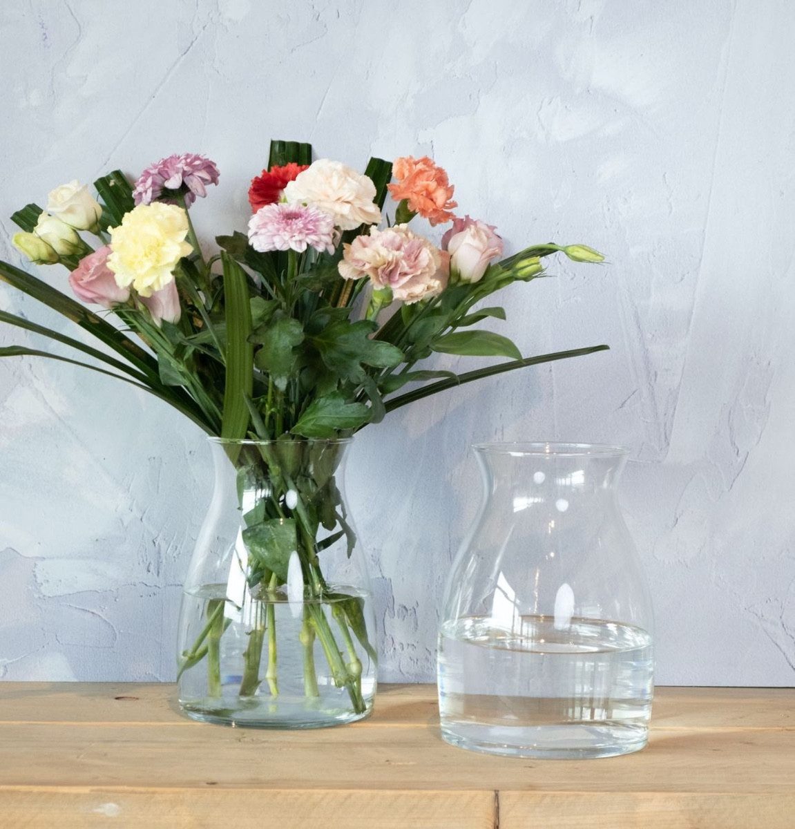 INNA-Glas Dekovase Glas Blumen Vase Maisie, klar, 20 cm, Ø 14 cm