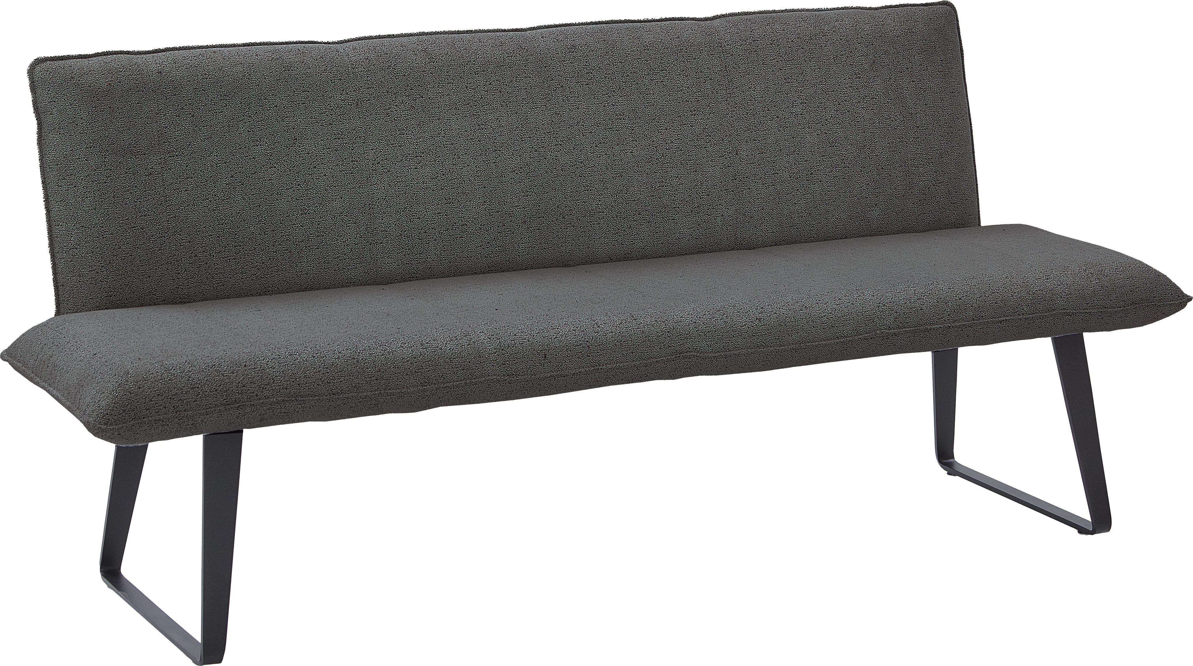 NIEHOFF SITZMÖBEL Polsterbank Solo, mit Micro-Federkern, Bouclé, Gestell Kufe, verschiedene Maße, Sh 49cm