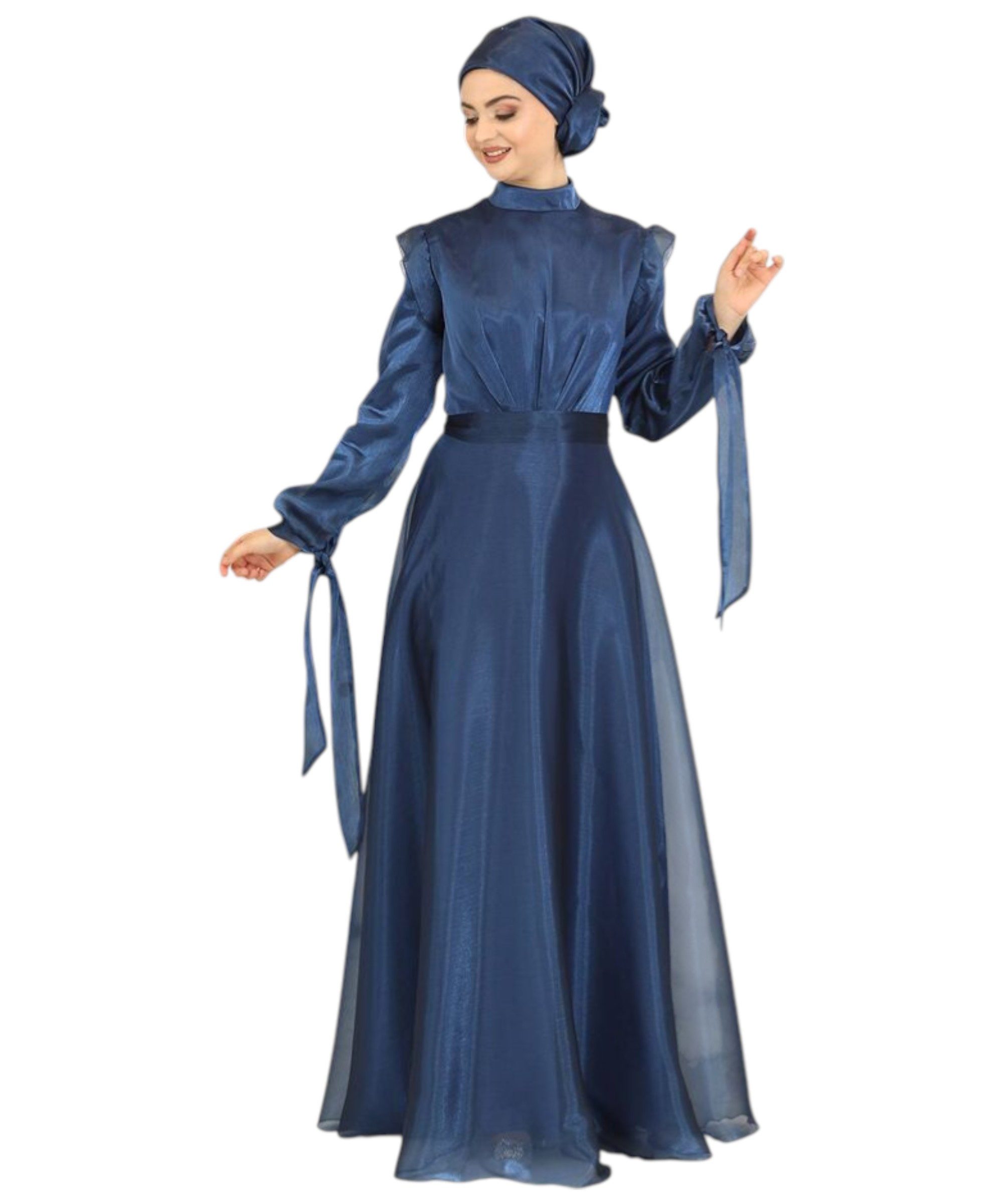 Modavitrini Abendkleid Elegantes Damen Hijab Maxikleid - Modest Fashion blickdicht