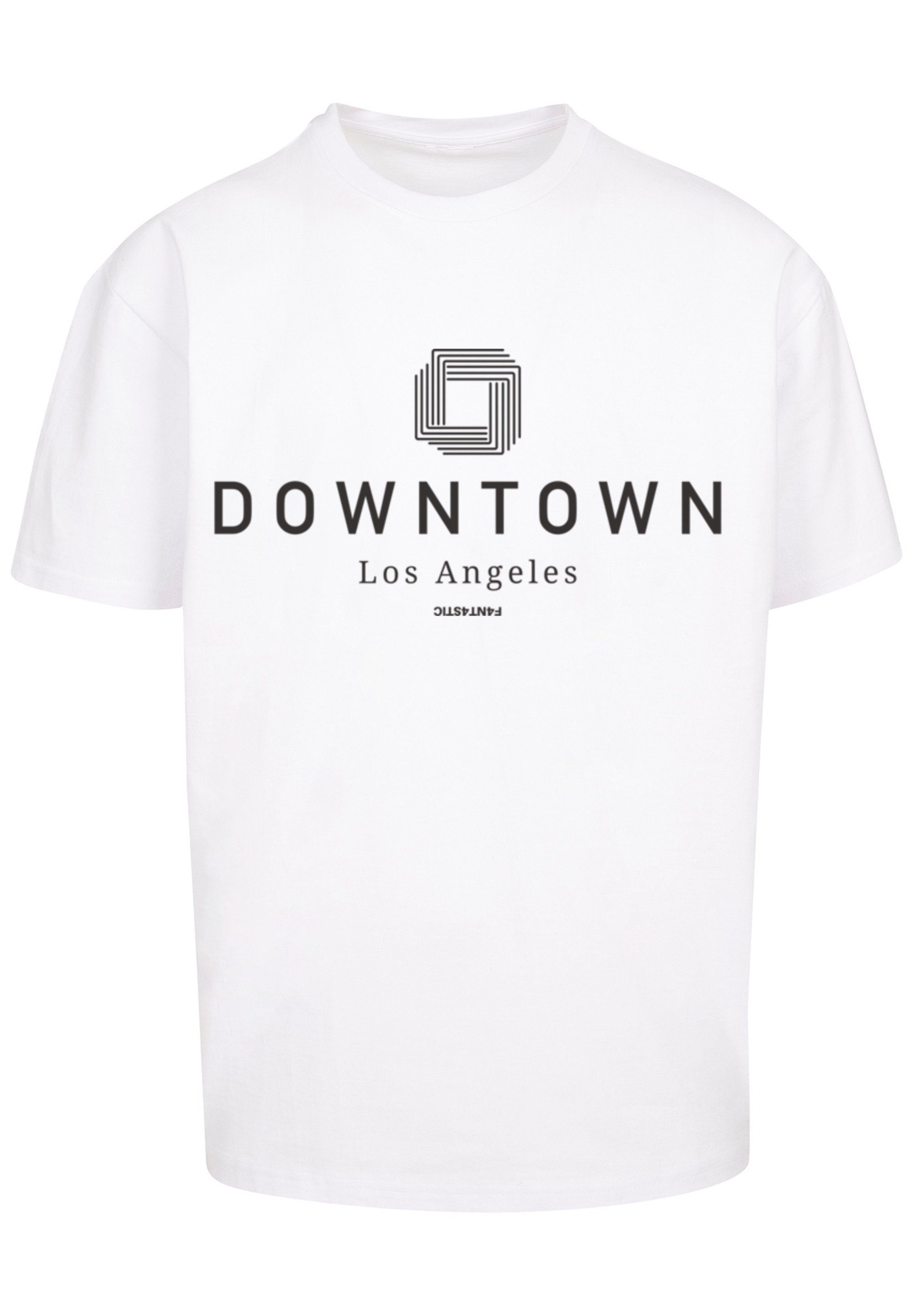 T-Shirt OVERSIZE LA weiß F4NT4STIC Downtown Print TEE