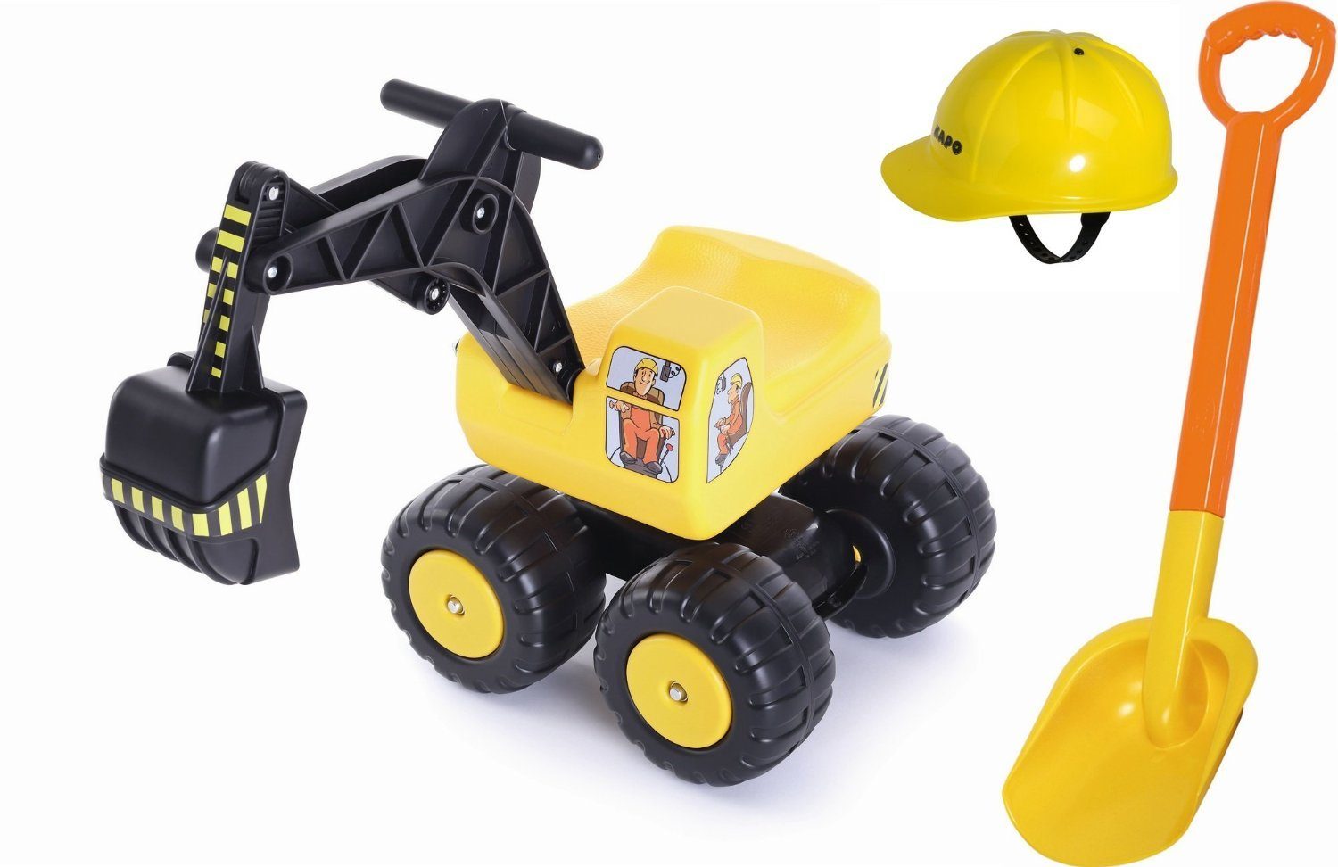 4EverSpiel Spielzeug-Aufsitzbagger Sitzbagger Mobby-Dig, (Set, 3-tlg) günstig online kaufen
