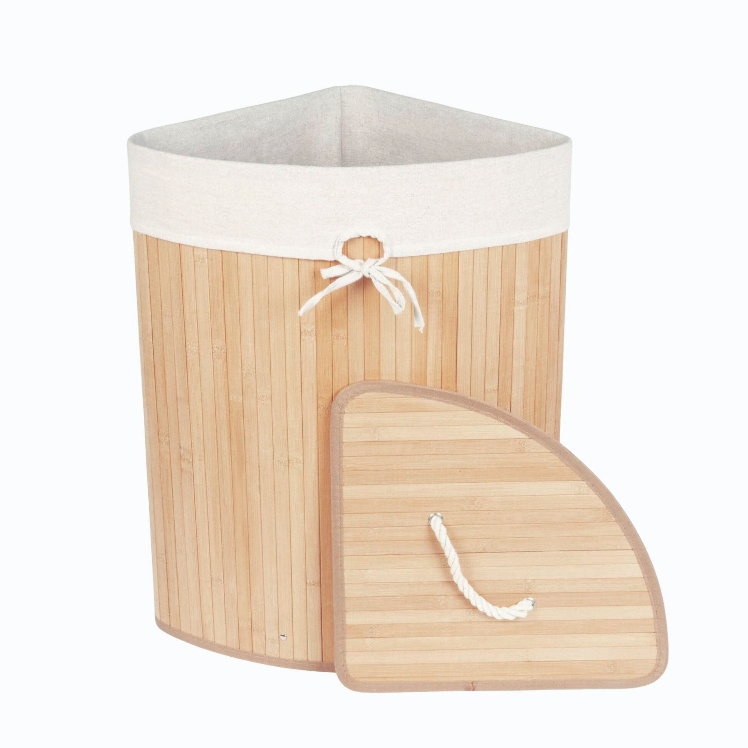 NUXIO Wäschekorb, Eckwäschekorb mit Deckel günstig online kaufen