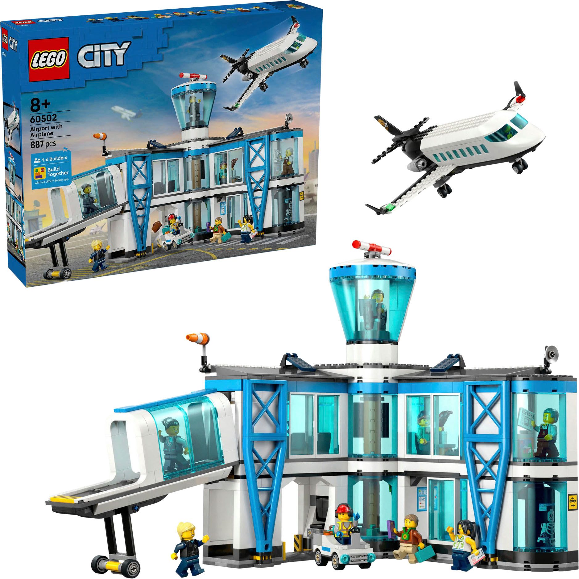 LEGO® Flughafen mit Flugzeug (60502), LEGO City Konstruktionsspielsteine, ( günstig online kaufen