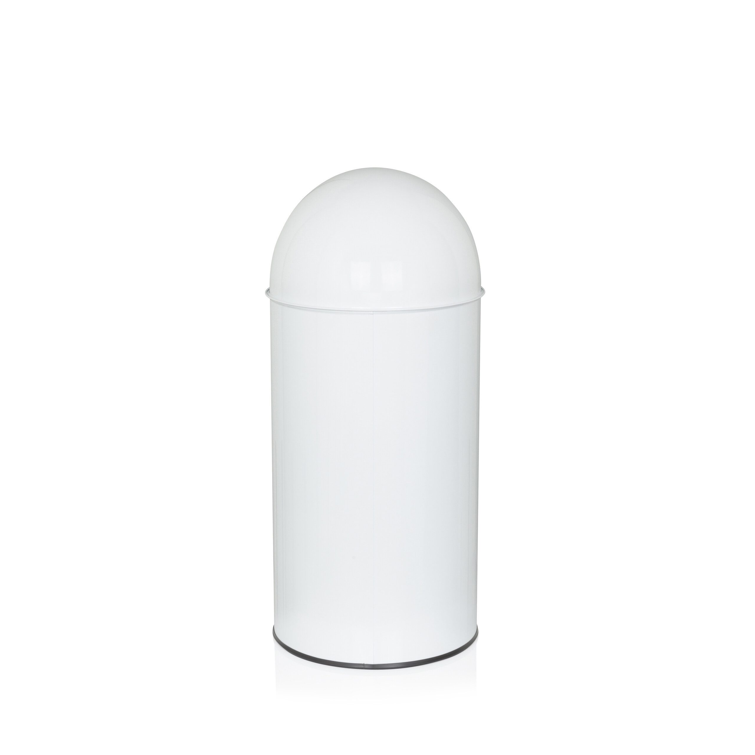 hjh OFFICE Mülleimer PUSH 35L Abfalleimer, 35 Liter, Abfalleimer mit Schwingdeckel, Papierkorb