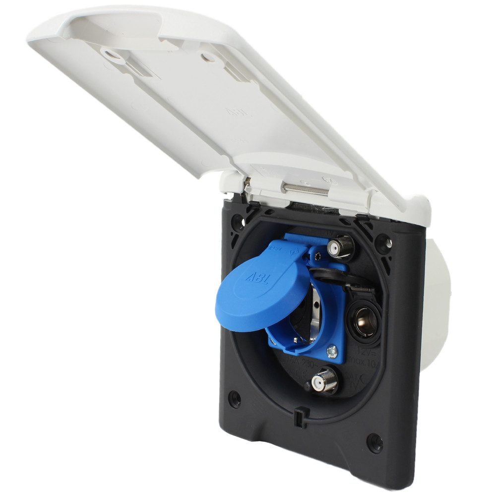 ABL Steckdose ABL Multifunktions Außensteckdose Vorzeltsteckdose Wohnmobil Wohnwagen