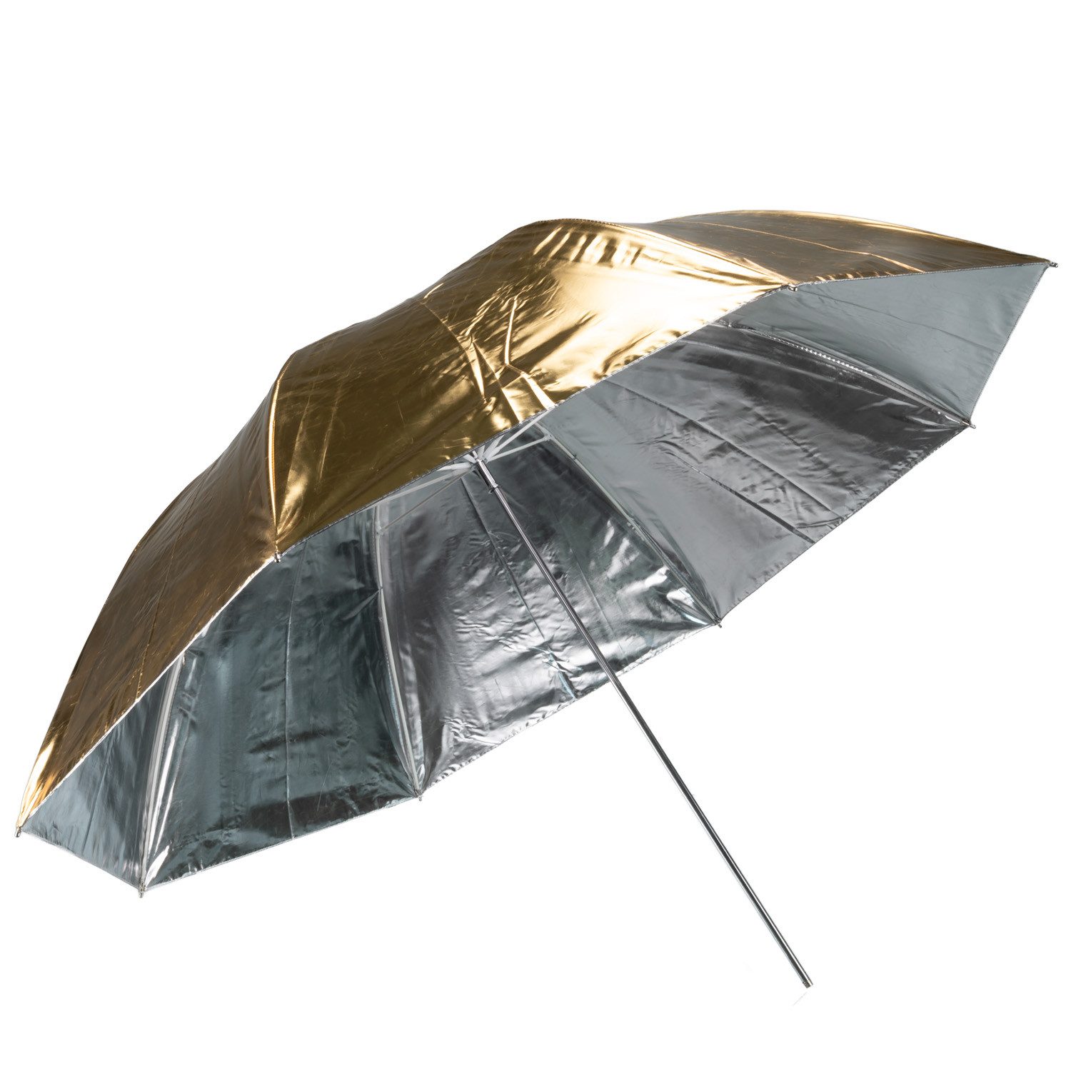 BRESSER Fotohintergrund BRESSER SM-21 Reflexschirm silber/gold 110cm