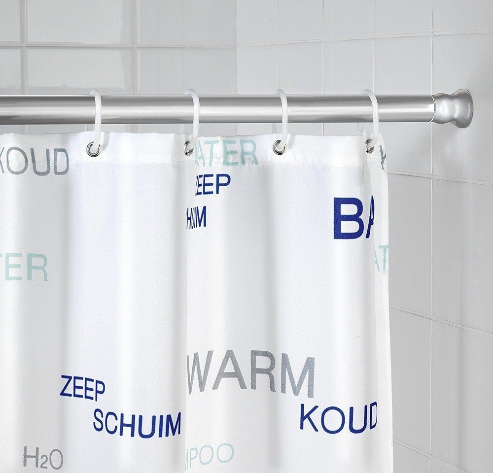WENKO Duschvorhang Breite 2 cm, Mit modernem Motiv