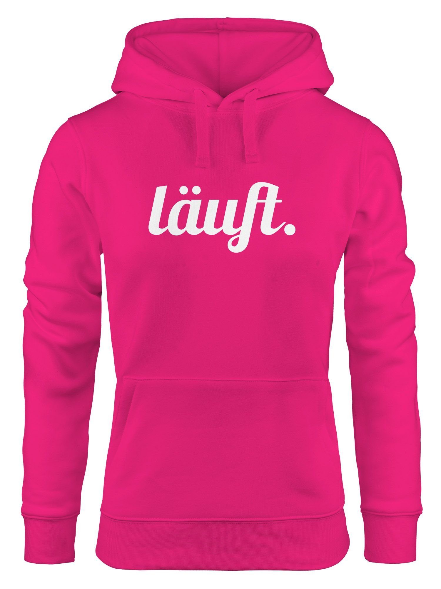MoonWorks Hoodie »Hoodie Damen läuft Spruch Sweatshirt mit Kapuze