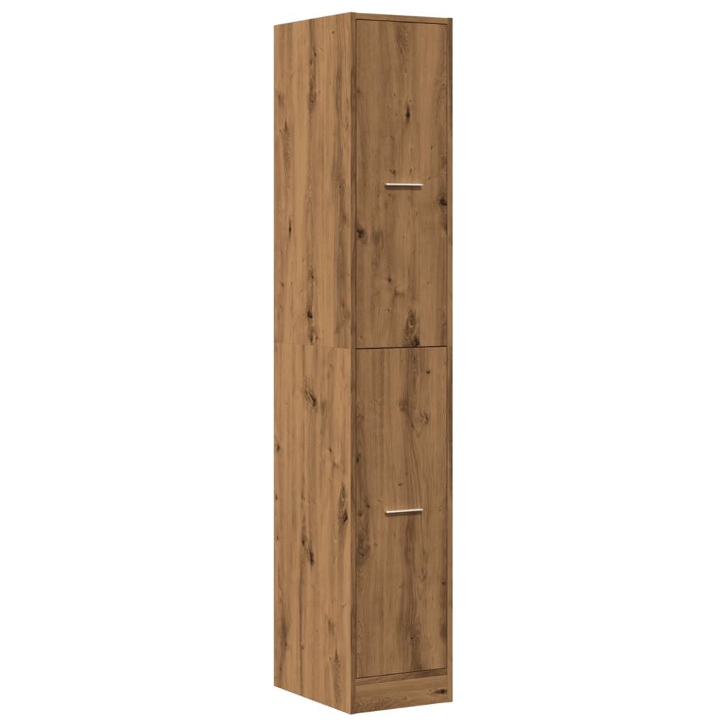 vidaXL Aktenschrank 30 x 41 x 1745 cm Apothekerschrank Artisan-Eiche 30x41x174,5 cm Spanpl