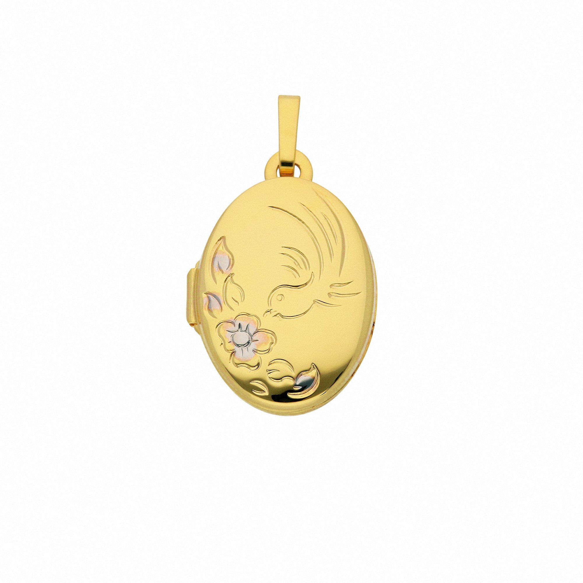 Adelia´s Kettenanhänger Damen 333 Gold Medaillon günstig online kaufen