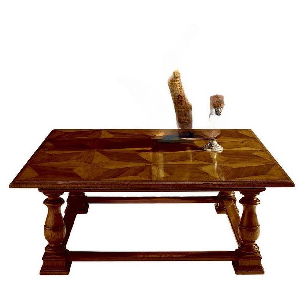 JVmoebel Couchtisch Designer Beistelltisch aus Holz in Braun mit Art déco-Design (Packung, 1-St., Couchtisch), Made in Europa