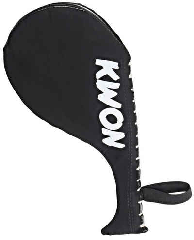 KWON Schlagpolster Doppelmitt Doublemitt Hand Mitt Dark Line Schlagmitt Taekwondo, 38cm, Vollkontakt geeignet, Kampfsport, Kickboxen, Klatsch geräusch