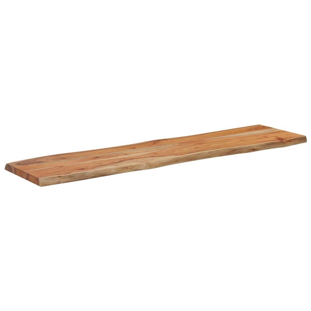 vidaXL Tischplatte Tischplatte 140x40x2,5cm Rechteckig Massivholz Baumkante (1 St)