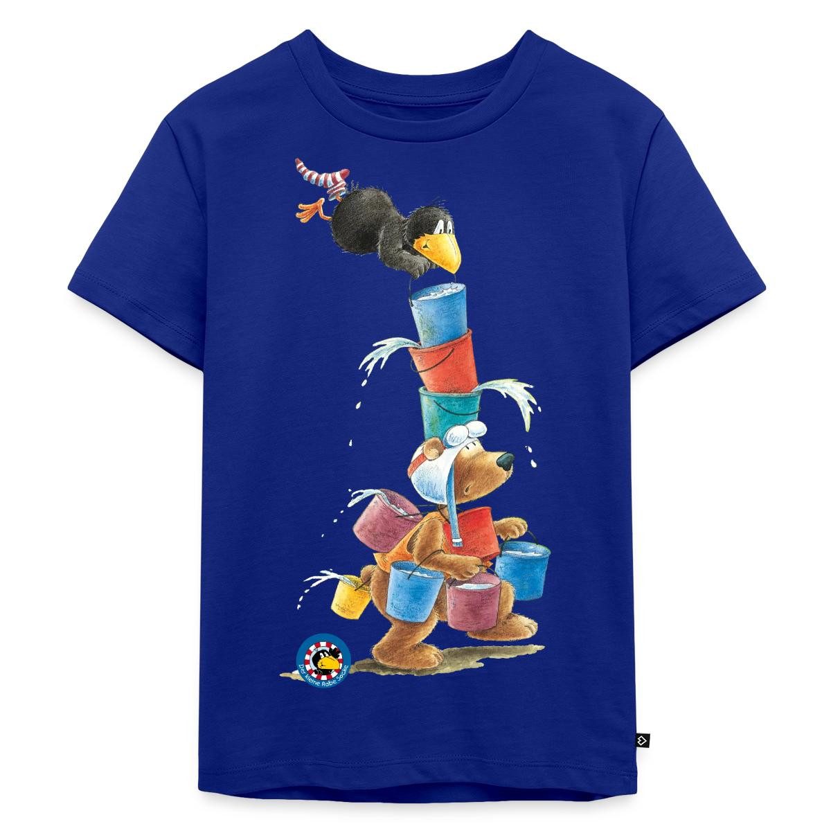 T-Shirt Der kleine Rabe Socke mit Eddi Wassereimer Kinder Premium T-Shirt
