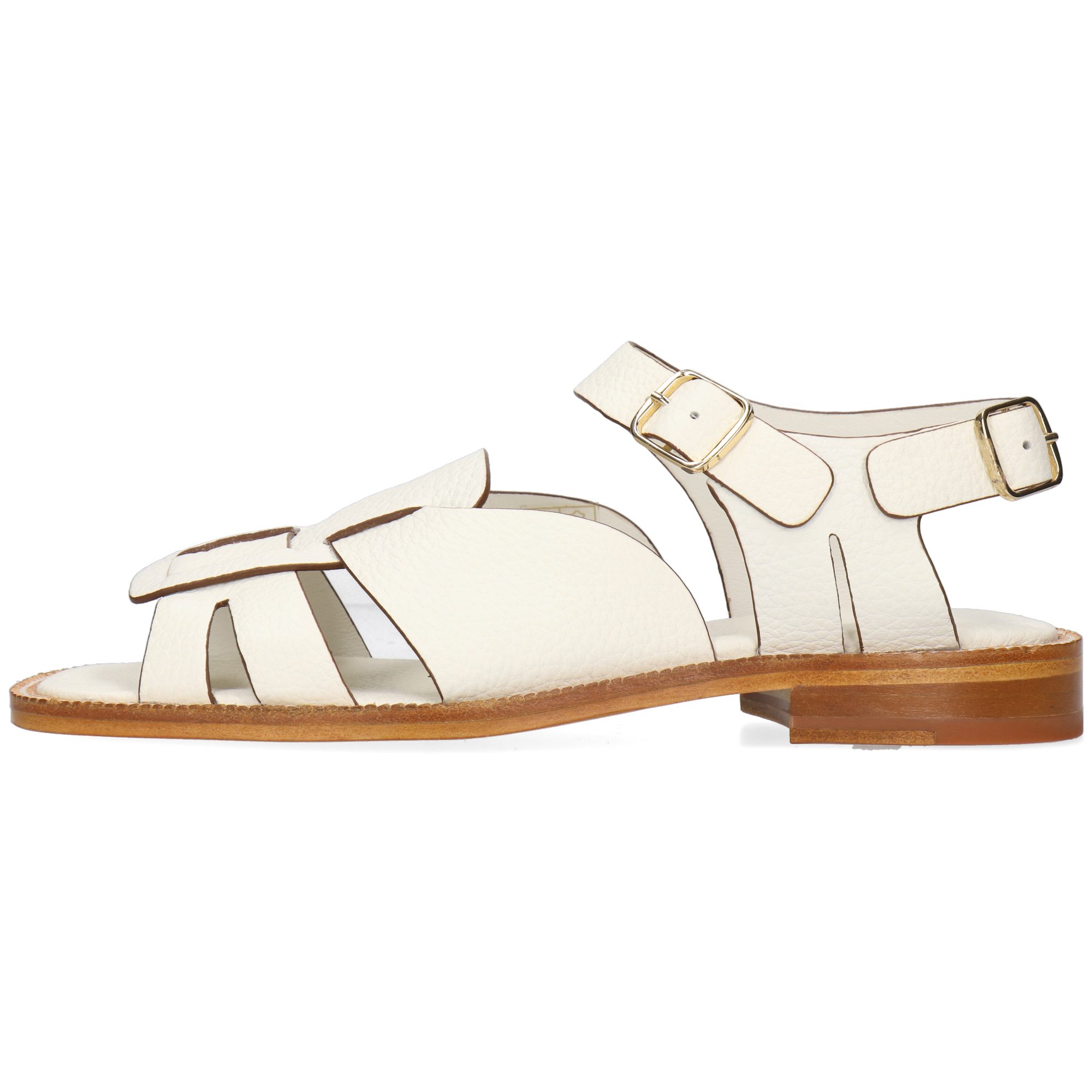 Melvin & Hamilton Everly 1 Leder-Sandalen für Damen Sandale Flache Absätze, Echtes Leder, Vegetabile Gerbung