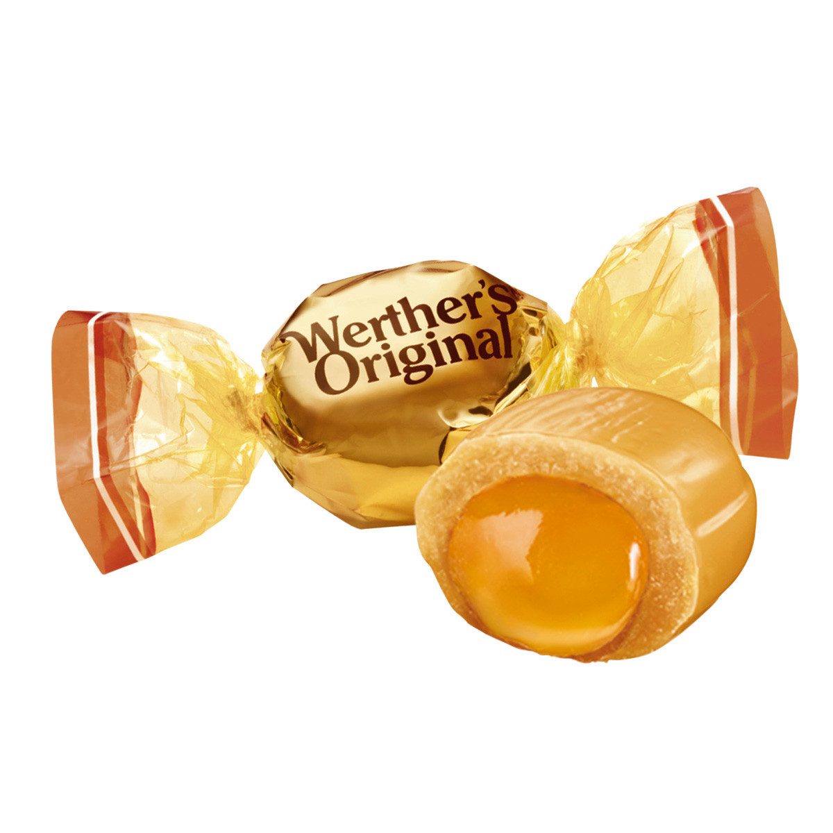Werther's Süßigkeit, Storck Werthers Original Karamell und Creme Bonbons in der Tüte 225g