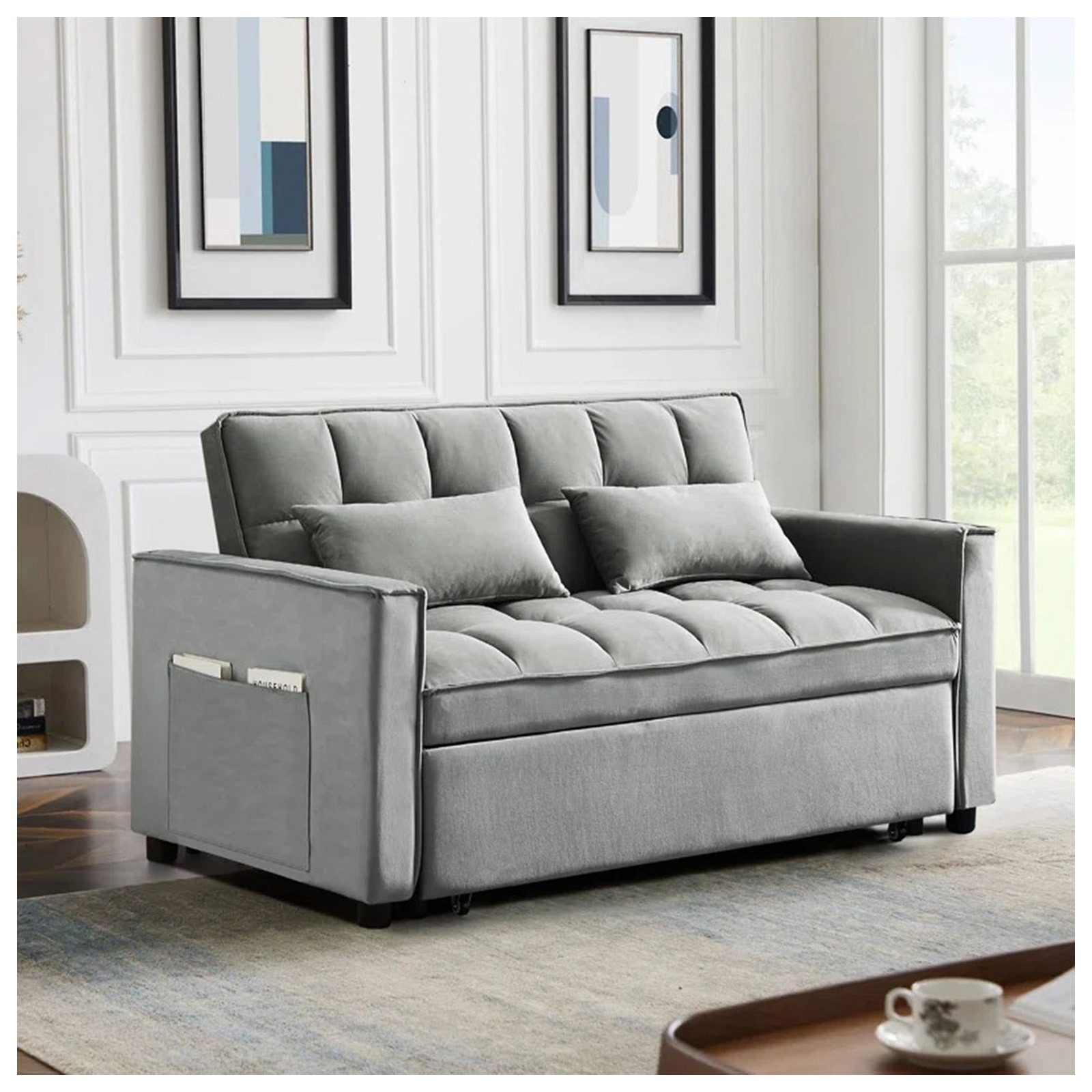 HTI-Living Sofa Sofa mit Schlaffunktion, Stück 1 Teile, Couch Sofa Schlafsofa
