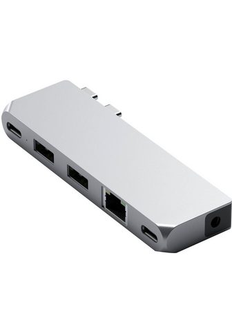 Satechi Pro Hub Mini USB-Adapter zu 35-mm-Klin...