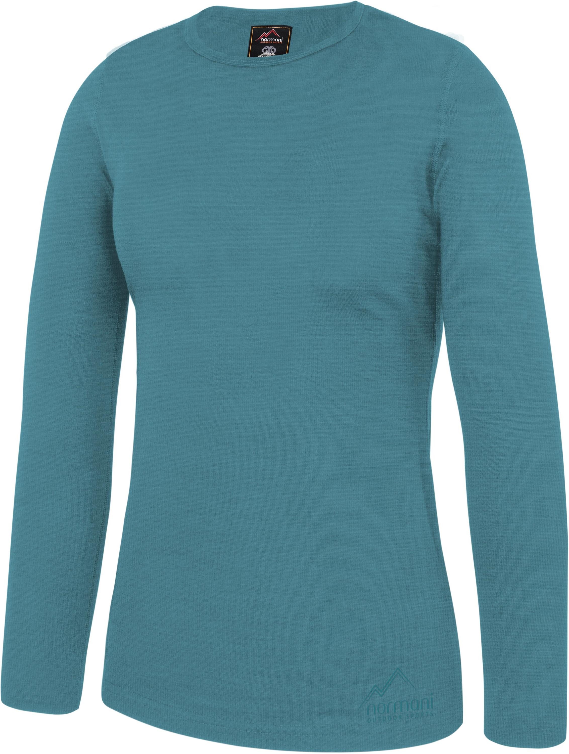 normani Langarmshirt Damen Merino Langarm-Shirt Mandurah Ski-Unterwäsche Rundhals Merino Pullover Unterhemd - 100 % Merinowolle – Bild 2 von 5