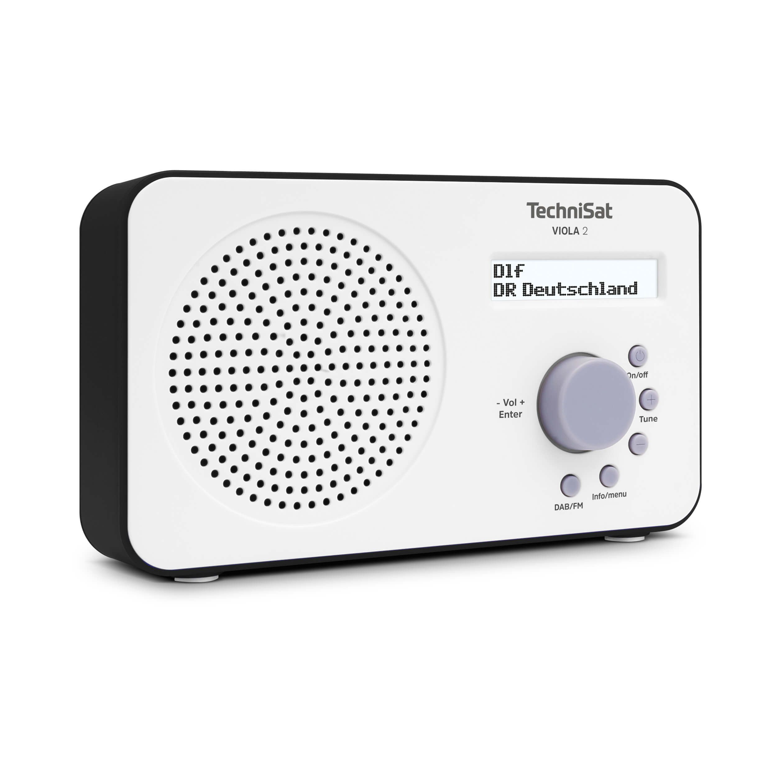 TechniSat VIOLA 2 Digitalradio (DAB) (Digitalradio (DAB), FM-Tuner mit RDS, 1 W, Beleuchtetes LC-Display, Netz- und Batteriebetrieb, Kopfhöreranschluss)