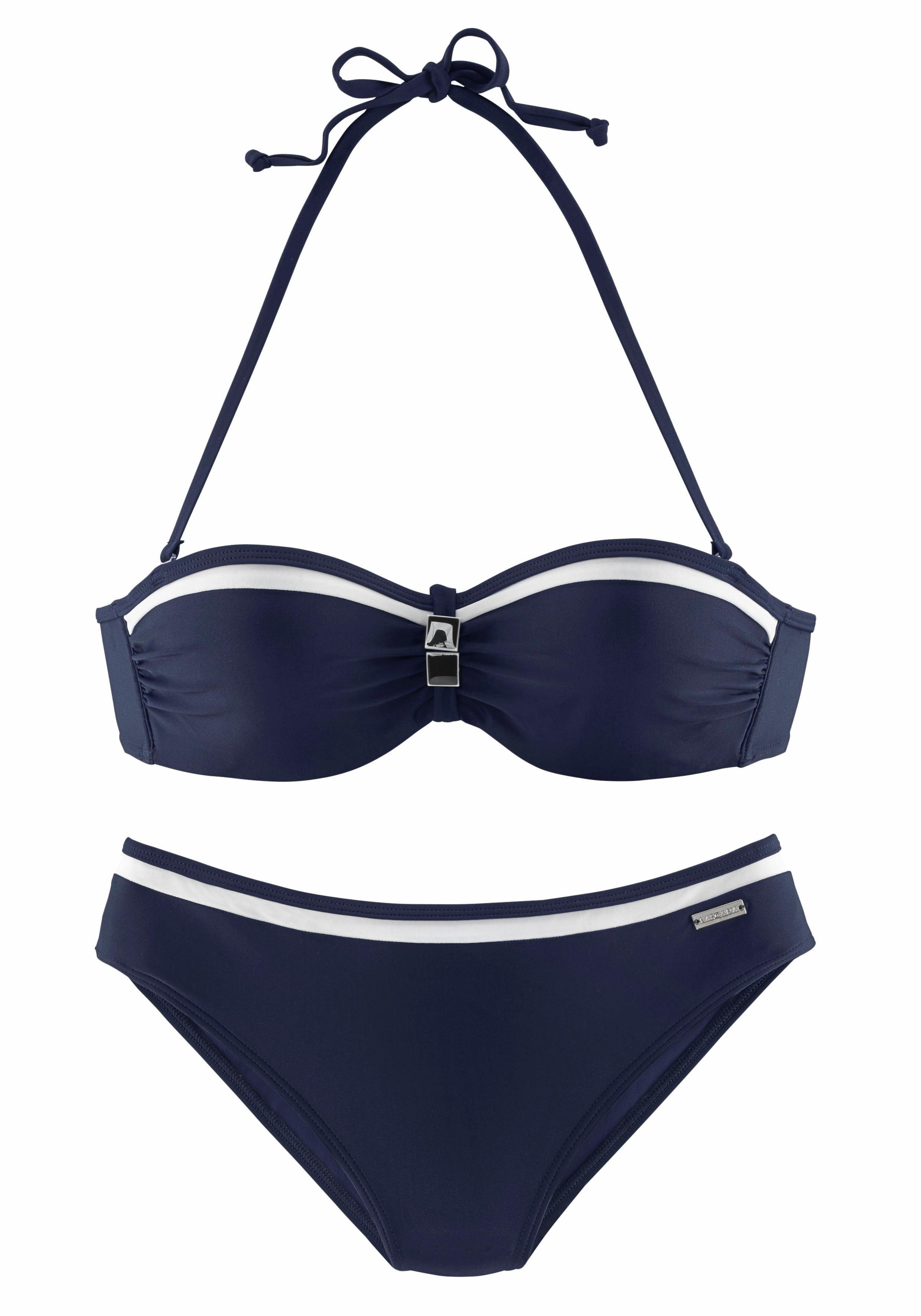 LASCANA Bügel-Bandeau-Bikini mit Kontrastdetails – Bild 2 von 5