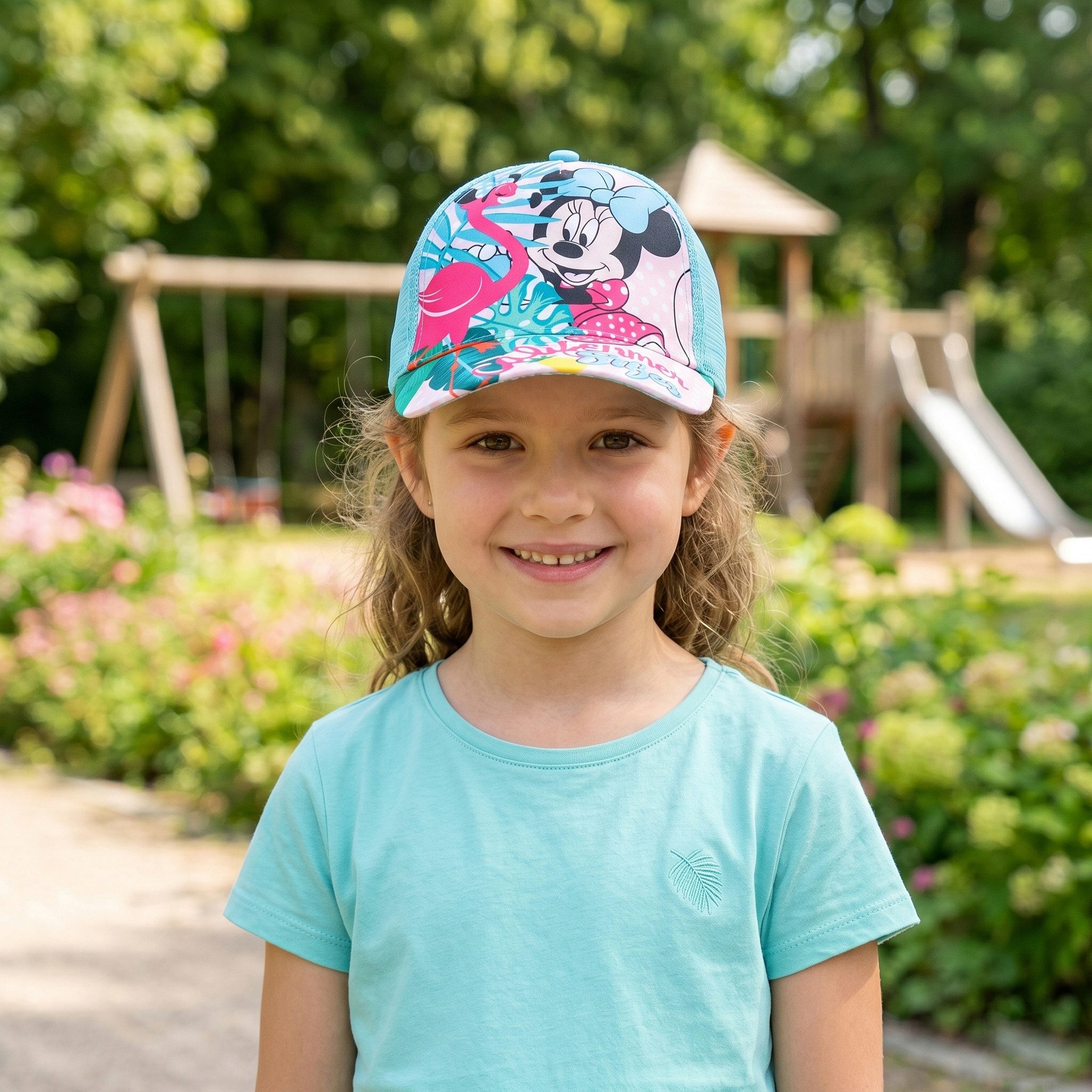 Disney Baseball Cap Minnie Maus Flamingo Kinder Basecap Kappe Mädchen Gr. 52 bis 54, in zwei Farben erhältlich