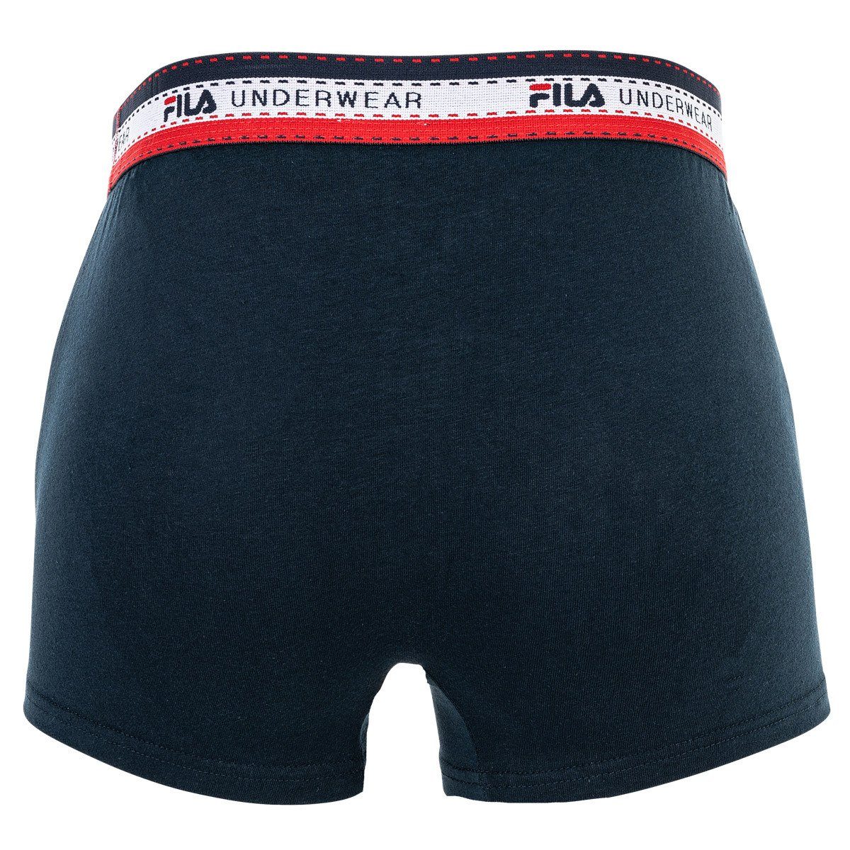 Blau Herren Boxer Shorts, Cotton 4er Boxer - Fila Pack Logobund,