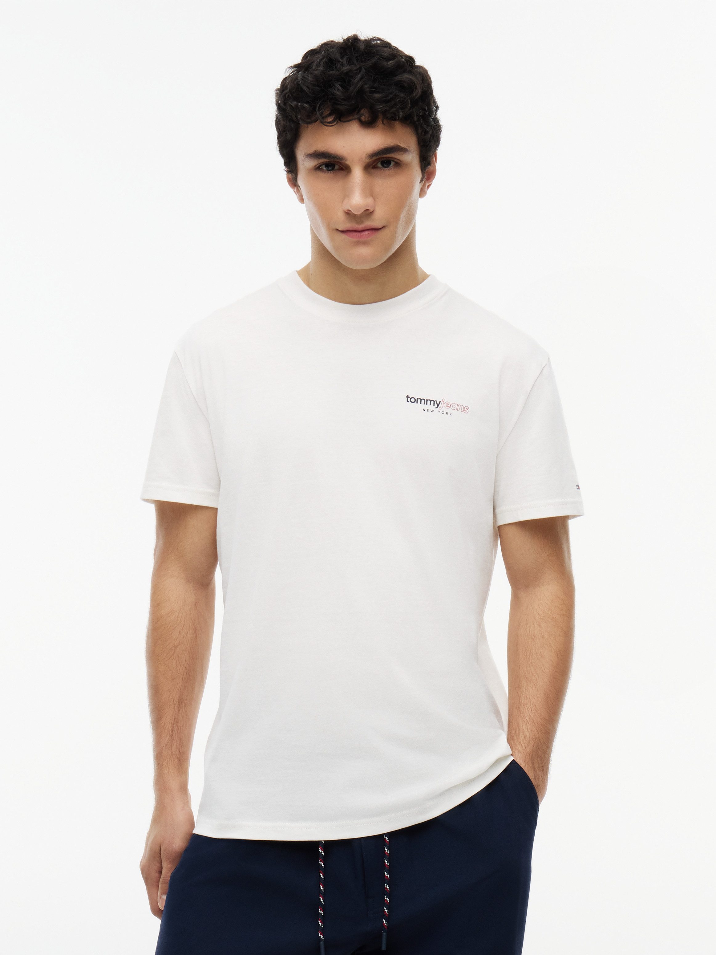 Tommy Jeans T-Shirt TJM REGULAR DNA GRAPHIC SHORT SLEEVE EXT Regular fit mit Backprint, Rundhals