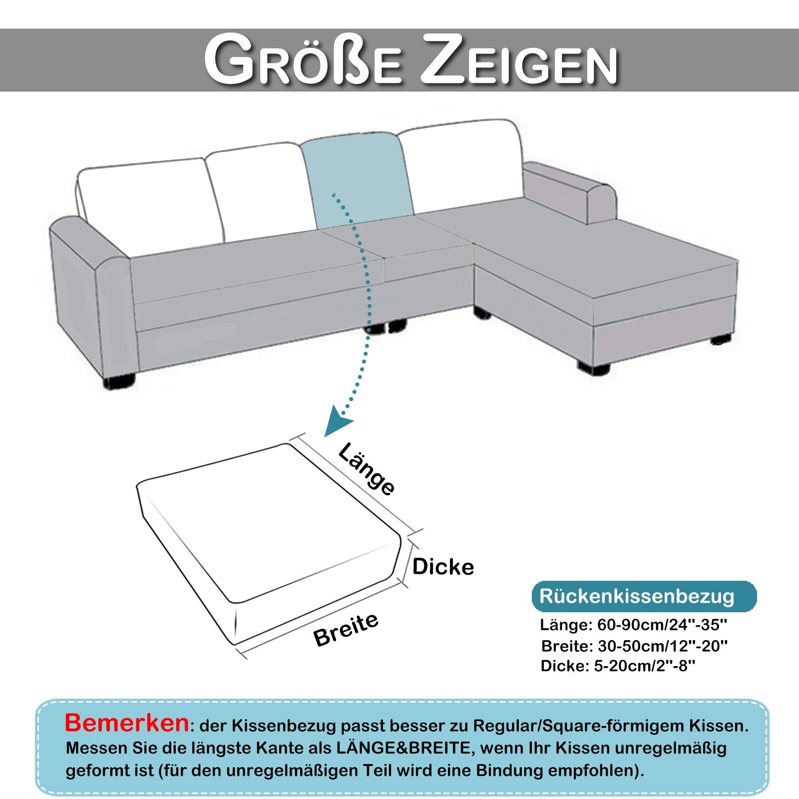 BTTO Sofahusse Sofa Sitzkissenbezug,Stretch Sitzkissenschutz,Husse Überzug günstig online kaufen