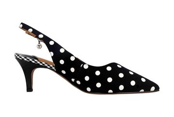 J.Reneé Envizyn Black White Polka Dot Pumps