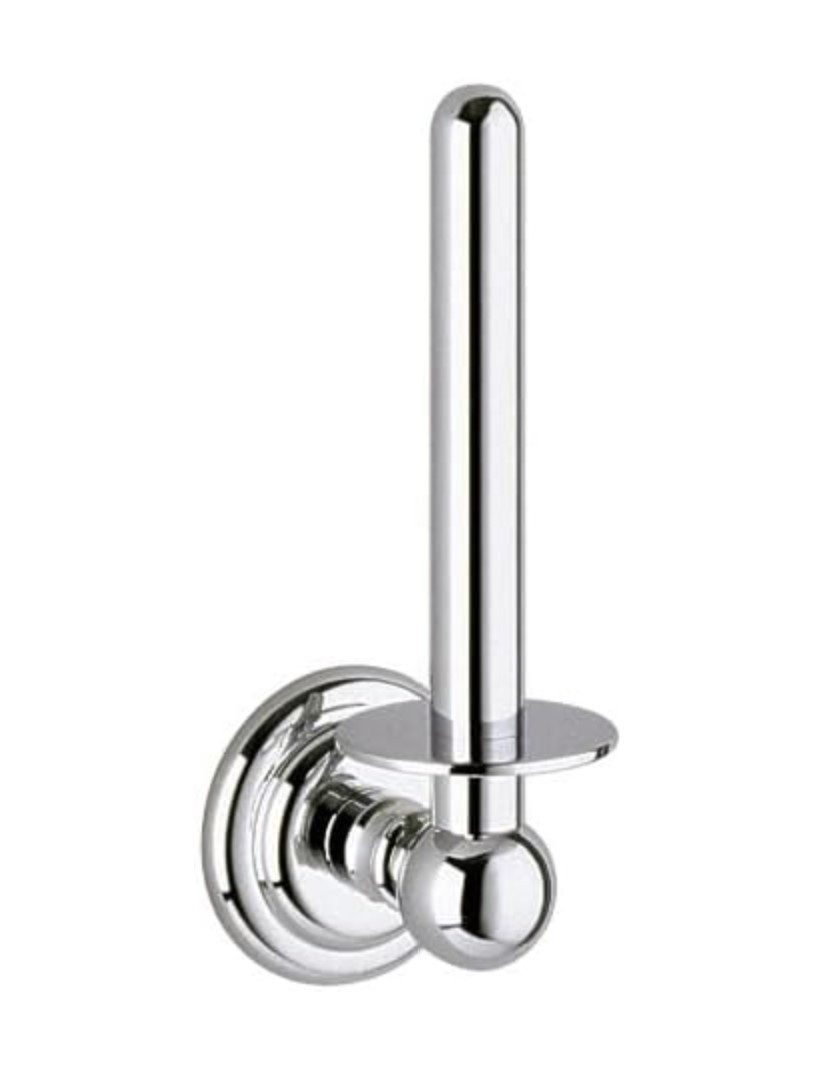 Keuco Toilettenpapierhalter Astor, Ersatzrollenhalter aus Metall, verchromt, WC-Rollenhalter, 1 Rolle