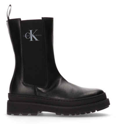 Calvin Klein Jeans Chelseaboots mit Logoprint auf dem Stretcheinsatz