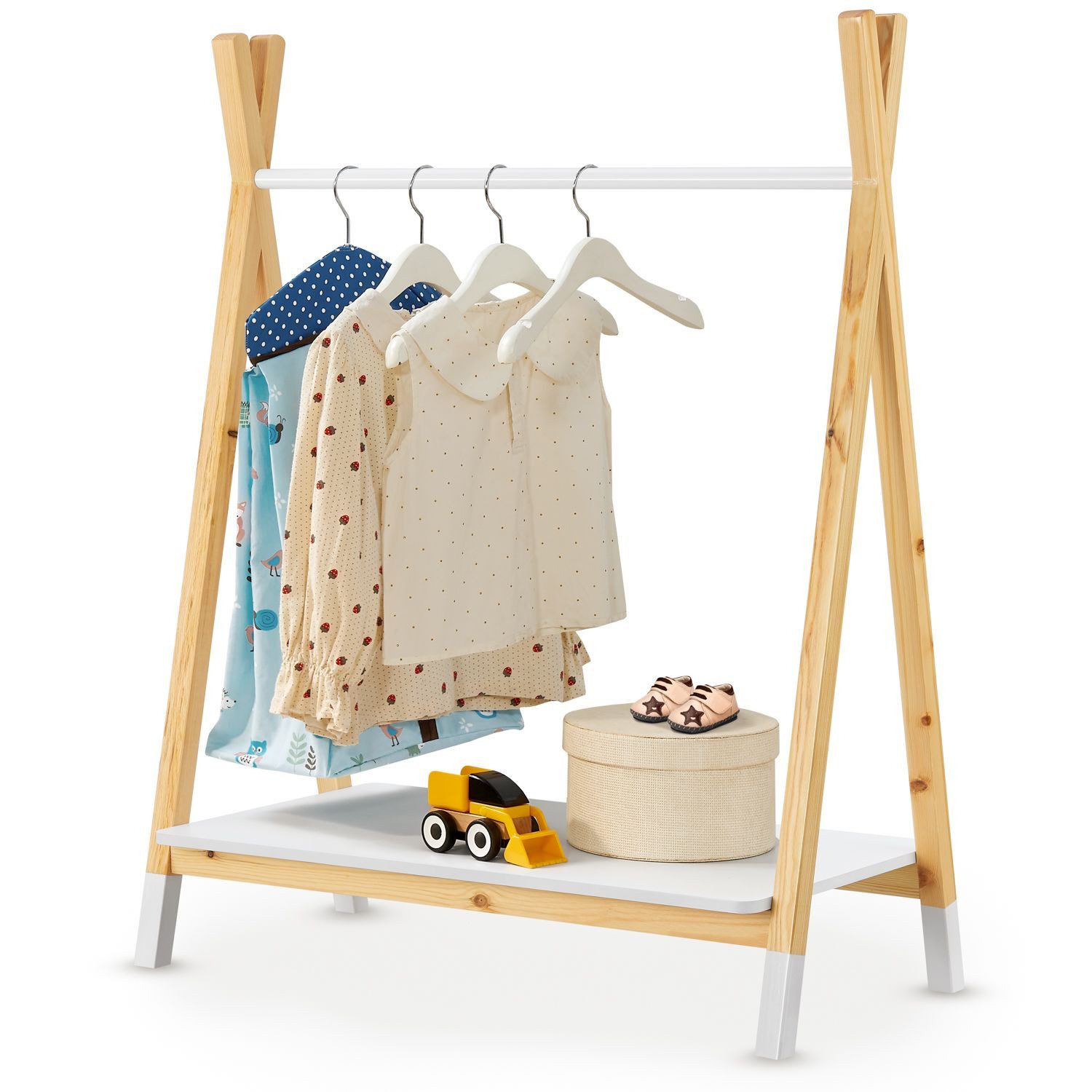Juskys Kleiderständer Heidy, Kleiderstange für Kinder, günstig online kaufen