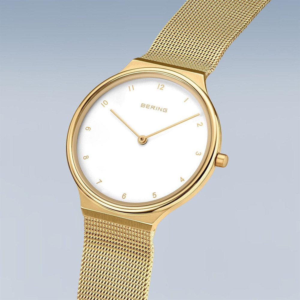 Bering Quarzuhr Bering Ultra Slim gold poliert/gebürstet 18434-334 18434-334, Hochwertiges Produkt mit zeitlosem Design, sorgfältiger Verarbeitung